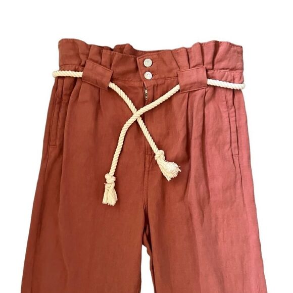 Veronica Beard Karter Pleated Crop Pants in Mocha NWT Size 6 - Picture 5 of 14